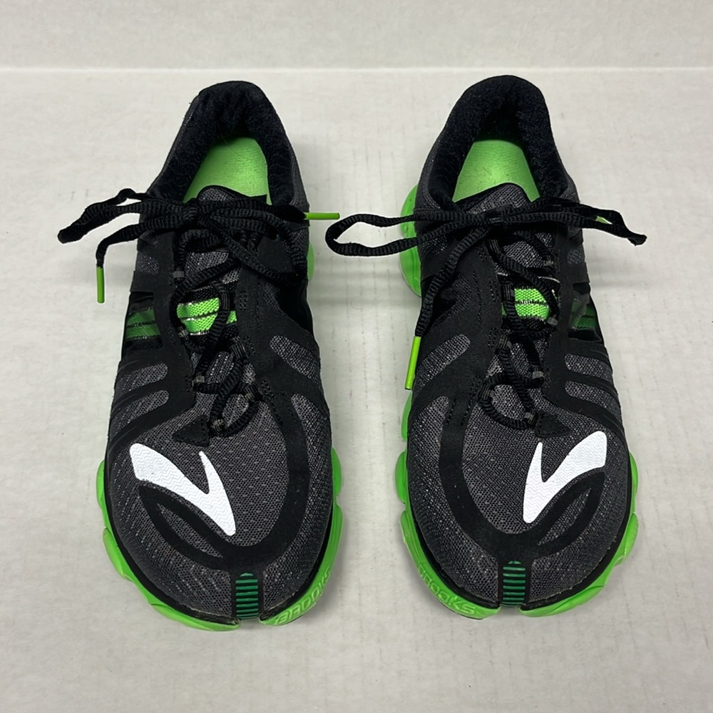 Men’s brooks pro flow 2 black & neon green running sneakers sz 9 | Gorpcore